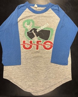 UFO Mechanix U.S. Tour 1982 baseball sleeves shirt metal rock L
