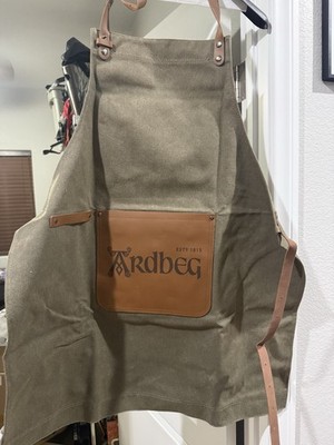 Ardbeg Islay Scotch Canvas & Leather Bar Apron BRAND NEW - ONLY 1 LEFT