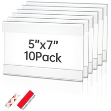 5x7 inch Wall Mount Acrylic Sign Holder with Double Sided Tape Adhesive for