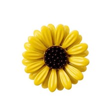 Sunflower Enamel Brooch Pin for Women Silver Yellow Flower Brooch Collar Hat ...