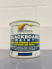 Rainbow Blackboard Paint Black 250ml – Interior & Exterior Chalkboard Paint 