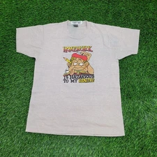 Vintage 80s Homework is Hazardous To My Health Funny School Shirt M/L 20x26