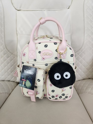 #ad Her Universe Studio Ghibli My Neighbor Totoro Soot Sprites Pink Mini Backpack $84.79