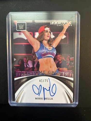 2022 Panini Immaculate WWE Nikki Bella All-Time Greats Auto /75