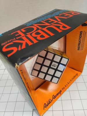 Vintage Rubik's Cube Revenge 1982s By Ideal 4x4x4 Challenge 