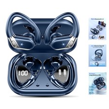 Waterproof Bluetooth 5.4 Earbuds - 50H Battery Life Noise Cancelling Mic
