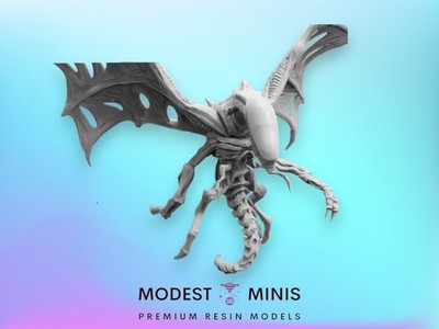 Alien Savage Flyer - Resin Sci Fi Cyberpunk Aliens Mini | Papsikels