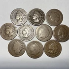 1873 Indian Head cent Lot Of (10) Pieces Circulated Not Perfect But Not Too Bad