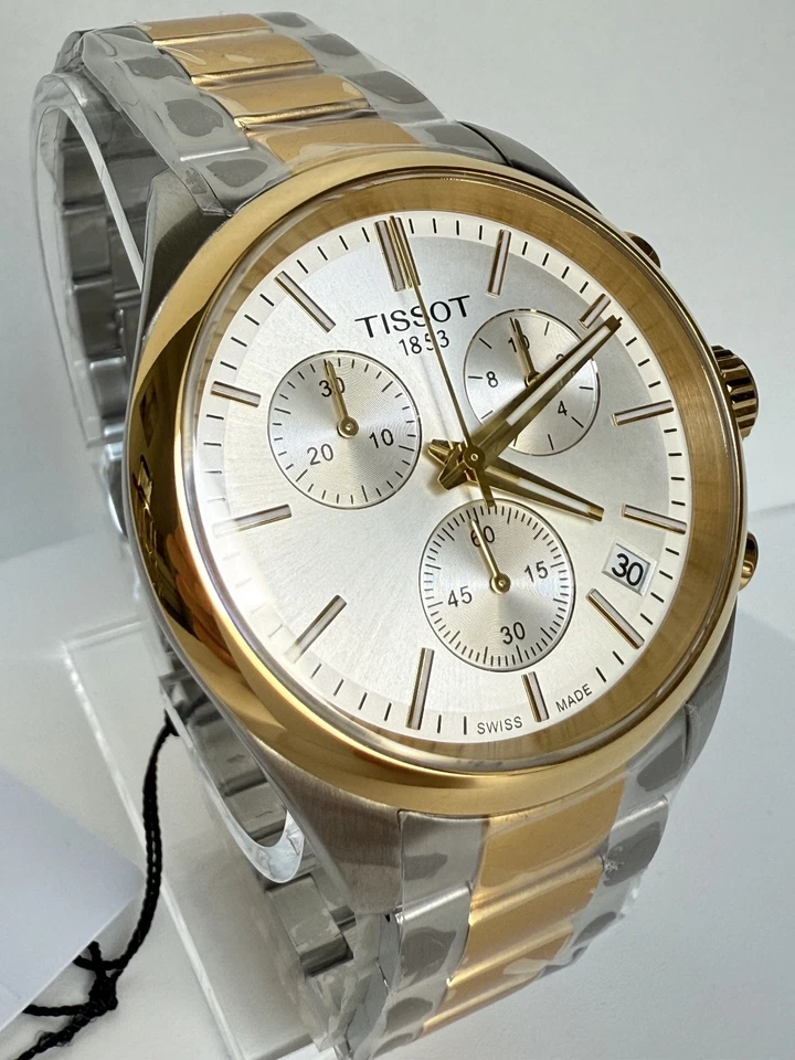 Tissot PR 100 Chronograph Quartz Two Tone Steel Men's Watch T1504172203100 40mm. - Image 3 of 4