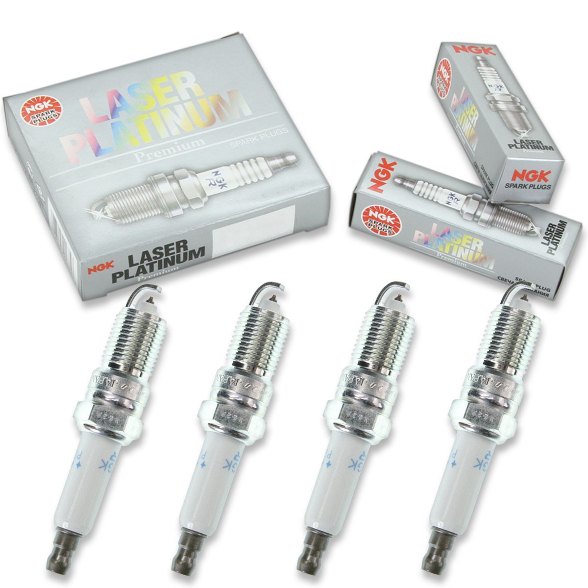 4 pcs NGK Laser Platinum Spark Plugs for 1995-1998 Chevrolet Cavalier 2.3L ky