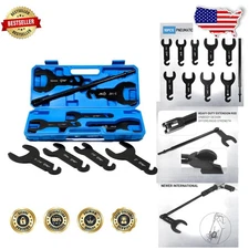 Pneumatic Fan Clutch Wrench Kit - 10pc Auto Repair Tool, Ford GM VW