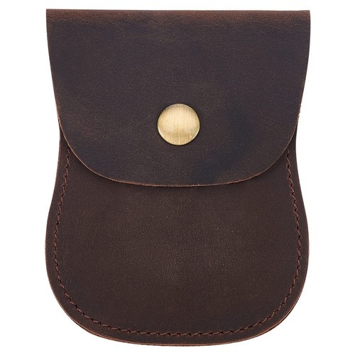 Genuine Leather Coin Purse Pouch, Portable Change Purse Wallet Holder with Al...
