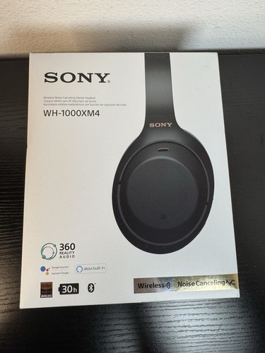 Sony WH-1000XM4 Wireless Headphones Black FOR PARTS NOT WORKING ( No Power)