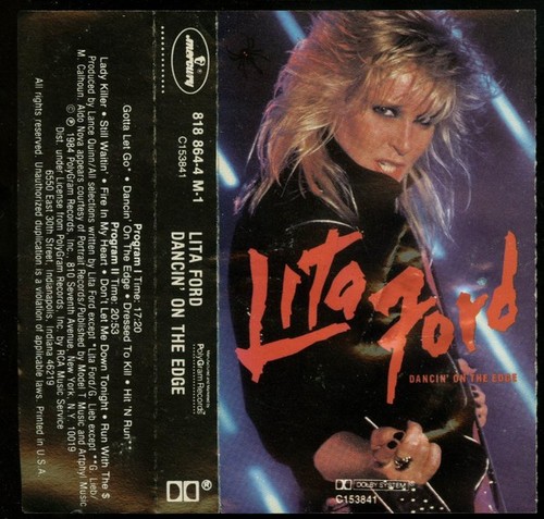 Lita Ford Dancin' On The Edge - Cassette