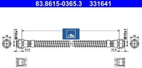 ATE 83.8615-0365.3 Bremsschlauch FüR Porsche