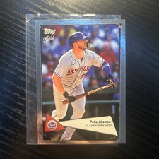 2022 Topps X Naturel 1952 Pete Alonso Silver Foil - Mets 17/150-base #32-2cards