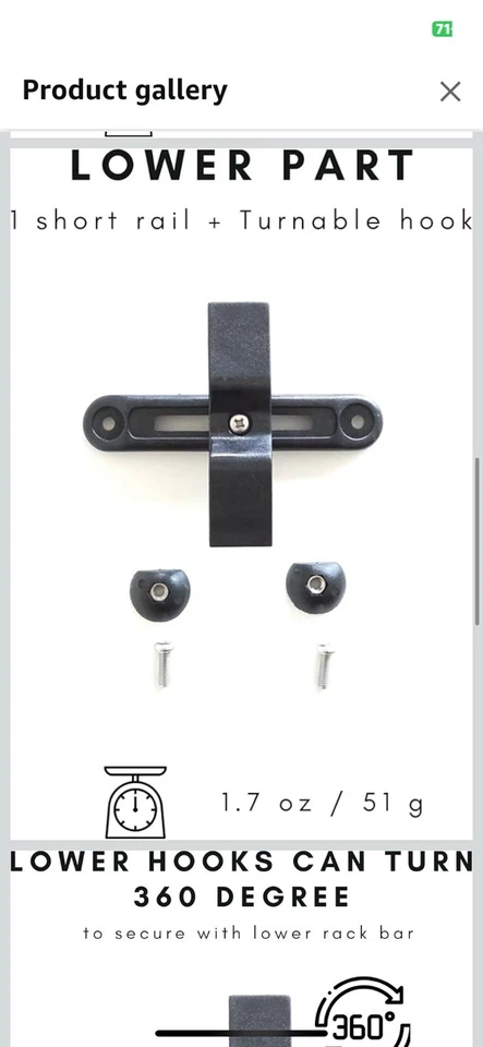 Kit de herrajes para alforjas para bicicleta - Convierte cualquier bolsa en bicicleta un juego de montaje Foto 4 de 4