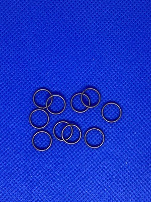10 Stück Schlüsselringe Spaltringe Farbe bronze 10 mm Außendurchmesser
