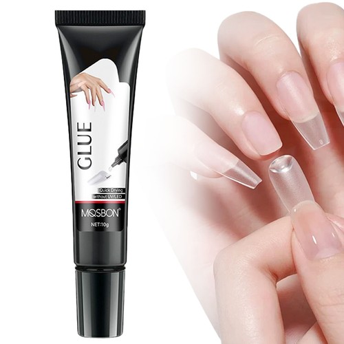 Newly Upgraded Quick Drying Semi Solid Nail Glue With 10ml Remover For On Nails - Picture 5 of 10