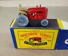 Vintage Matchbox Die-Cast  Moko Lesney No 4 Tractor -Red- With Box