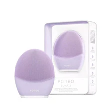 FOREO LUNA 3 Facial Cleansing Brush & Massager – Sensitive Skin + Cleanser - NIB