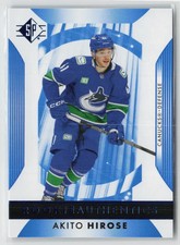 2023-24 Upper Deck SP Rookie Authentics Akito Hirose #113