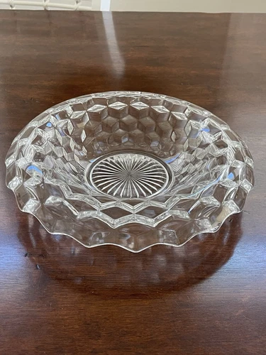 Fostoria American Rolled Edge Footed Centerpiece Bowl