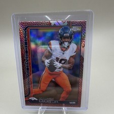 2025 Topps Chrome Marvin Mims Jr. #87 Football Learher Denver Broncos 