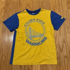 NBA UNK Golden State Warriors T Shirt; Men’s M Gold Yellow Blue Classic 