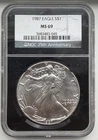 1987 Silver Eagle - NGC MS69
