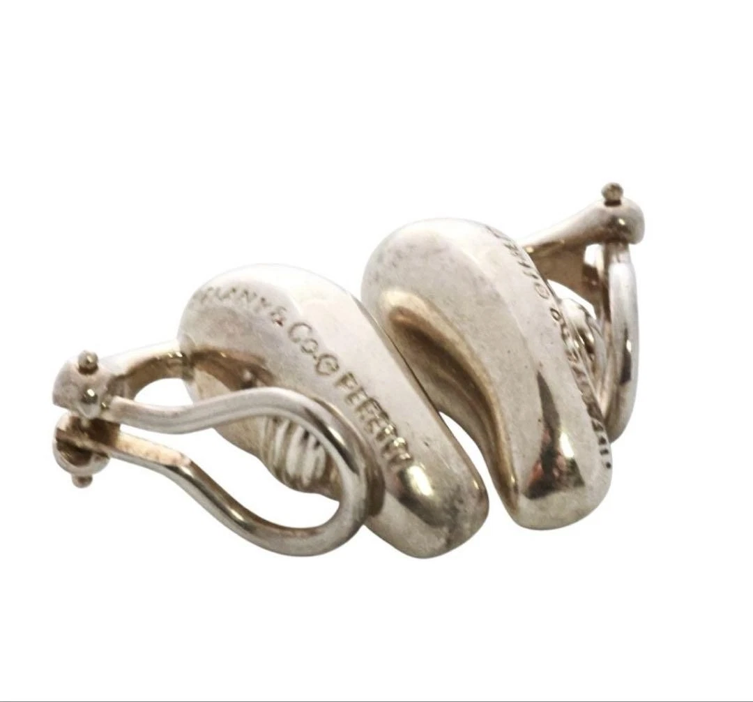 Tiffany & Co. SV925 Tropfen Ohrringe Silber Unisex Damen Accessoire Authentisch