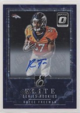 2018 Donruss Optic Purple Stars Prizm 33/50 Royce Freeman #RES-RF Auto ge0