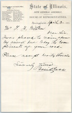 1889 David Ross General Assembly Illinois Representative Rock Island Railway