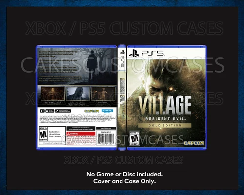 CUSTM REPLACEMENT CASE -NO GAME- Resident Evil Village 8 - PS5