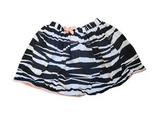 GYMBOREE ANIMAL PARTY ZEBRA STRIPED COTTON SKIRT GIRLS SZ 8