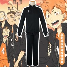 Haikyuu  Uniform Karasuno High School Volleyball Jacket Pant Cosplay Costume