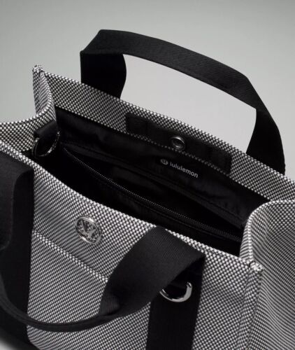 Lululemon 🖤 4,5L Anchor Light Ivory Black Small Canvas Tote Bag 4,5 L - Bild 3 von 6