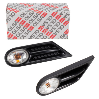 2x OLSA Blinkleuchte seitlich Weiß für MINI R55-59 ab 08.2010 vorne links rechts