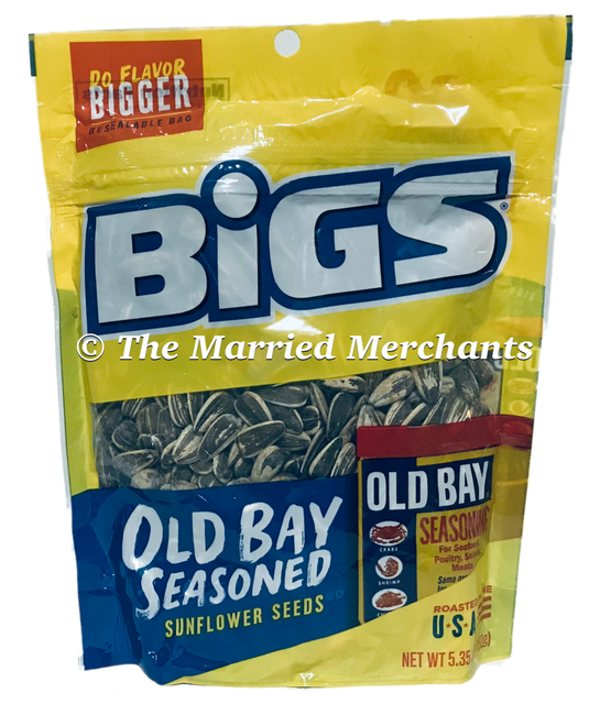 BIGS Old Bay Catch of The Day Seasoned Sunflower Seeds 5.35 Ounce 12