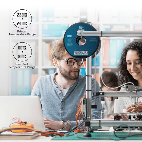 10x Geeetech PETG 3D Drucker Filament 1kg 1.75mm Schwarz langlebig Filament - Bild 5 von 12