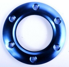 Steering Wheel Horn Button Adapter Ring Boss Blue Alloy Racing Deep Dish 70mm