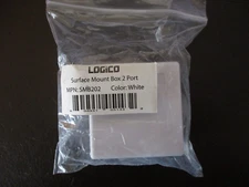 2-PORT SURFACE MOUNTING BOX WHITE LOGICO SMB202
