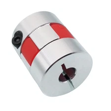 US Stock 6.35 1/4"x8mm CNC Flexible Plum Coupling Shaft Coupler Connect D25 L30
