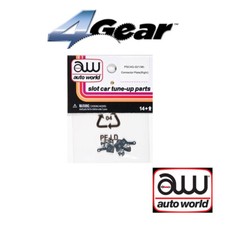 Auto World 4Gear Connector Plate Right  6 Pack : 1:64 / HO Scale Slot Car