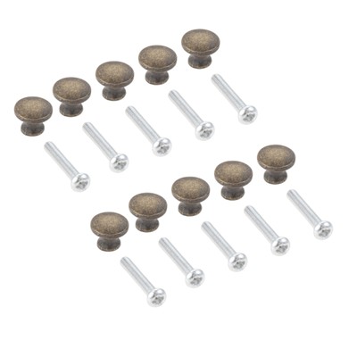dophee 10-Pack Mini Drawer knobs Antique Jewelry Box Pulls Wooden Cases Cabin...