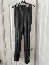 Image of Missguided Leather Look Leggings