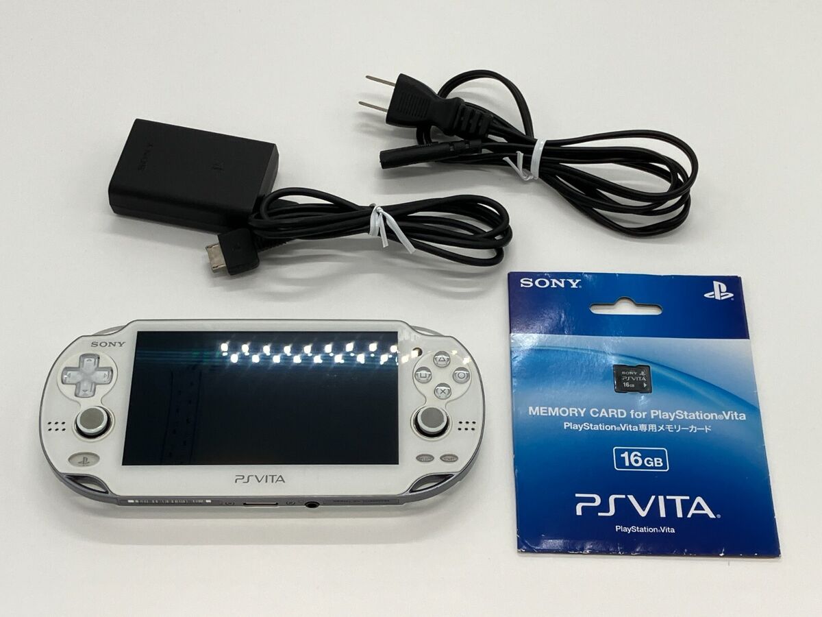 Sony PS Vita 1000 White 3G Wi-Fi Model PCH-1100 AB02 Console