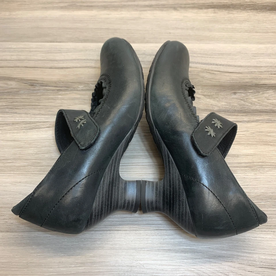 Wolky EE. UU. 9-10 UE 41Tacón para Caminar Mary Jane Ajustable Negro 2" Tacón Cubano Foto 2 de 4