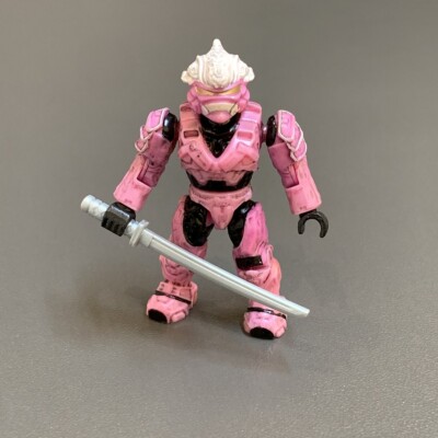 HALO MEGA BLOKS PINK UNSC SPARTAN HAYABUSA MINI FIGURE 96870
