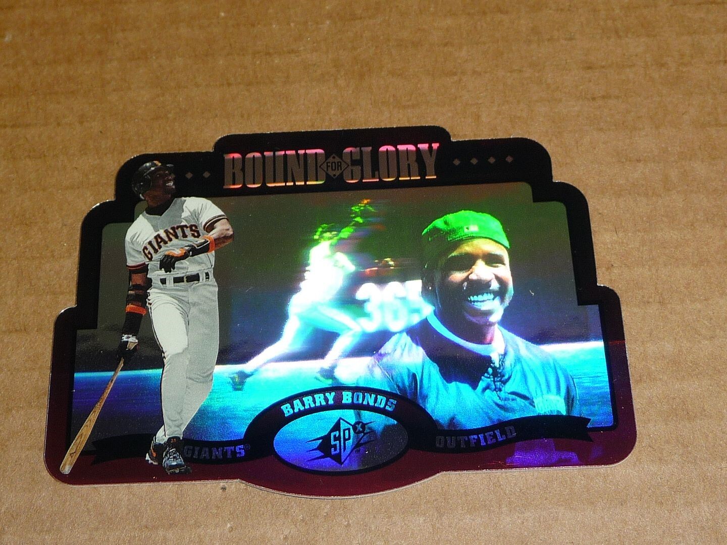 1996 Upper Deck SPX BARRY BONDS BOUND FOR GLORY DIE CUT GIANTS #3 B8531